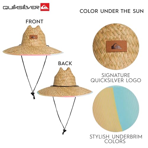 Image of Quiksilver Men's Wide Brim Outdoor Lifeguard Straw Sun Hat