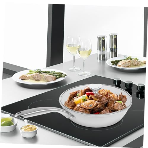 Wok de cerámica con tapa y mango ergonómico miniatura 4