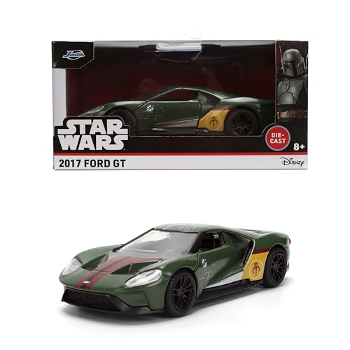 Jada Star Wars Boba Fett 2017 Ford GT – 1:32 Scale Hollywood Rides Die-Cast Collectible Car Toys – Toy for Collectors and Fans