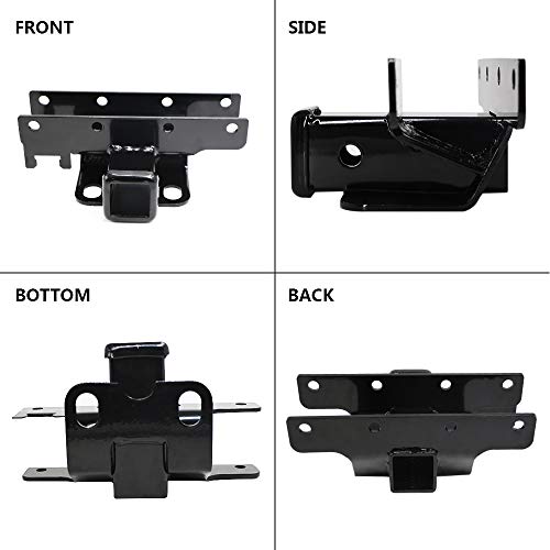 Towing Combo: 2 inch Receiver Hitch / 2" inch Rear Bumper Trailer Hitch Receiver & Wiring Harness & Hitch Cover Kit Replacement for Wrangler 2007-2018 JK 2 & 4Door Unlimited (Exclude 2018 JL Models)