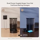 IMIPAW Automat do Karmy dla Kotów i Psów, WiFi 5G/2.4G z Sterowaniem APP, 1-10 Posiłków na Dzień, Idealny Pomocnik dla Właścicieli Zwierząt Domowych