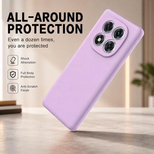 Image of Back Cover for Mi Redmi Note 14 Pro 5G / 14 Pro 4G | Full Camera Protection | Premium Liquid Silicon Case | Flexible Bumper Case for Mi Redmi Note 14 Pro 5G / 14 Pro 4G / Poco X7 5G (Purple)