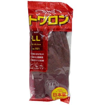 Amazon.co.jp: TOWA トワロン 天然ゴム手袋 ブラウン No.151 LL
