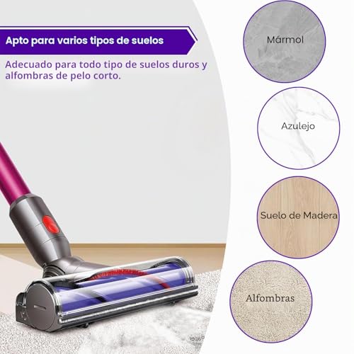 Cepillo para Dyson V12 Detect Slim rodillo para eliminar suciedad incrustada 6