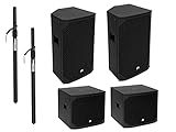 hk audio distanzstange m20  OMNITRONIC PA Set AZX aktiv L  2x AZX-118A PA-Subwoofer aktiv 400W, 2x AZX-215A 2-Wege Top aktiv 350W inklusive 2x Distanzstange