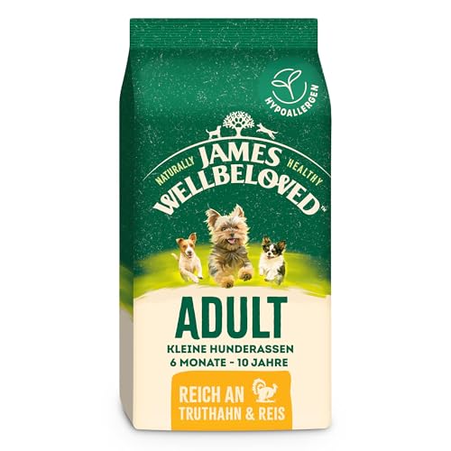 James WELLBELOVED 1,5kg Hund, kleine Hunderassen, Trockenfutter Truthahn & Reis