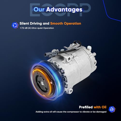 Image of ECCPP AC Compressor with Clutch 2011 Fit for Chevrolet Cruze 1.4L | Fast Cooling Air Conditioning Compressor