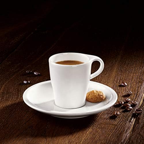 Villeroy und Boch Coffee Passion 2-częściowy zestaw do espresso, porcelana premium, biały