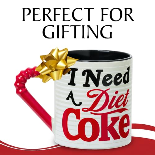 Silver Buffalo Coca-Cola Diet Coke Quote, 3D Sculpted Handle Mug, 20oz by Silver Buffalo - Used condition - Image 3