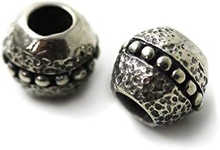 LynnAround Pewter Norse Nordic Viking Celtic Beard Beads Rings, Dwarven Dreadlock Pirate Medieval Hair Beads, Pagan Jewelry