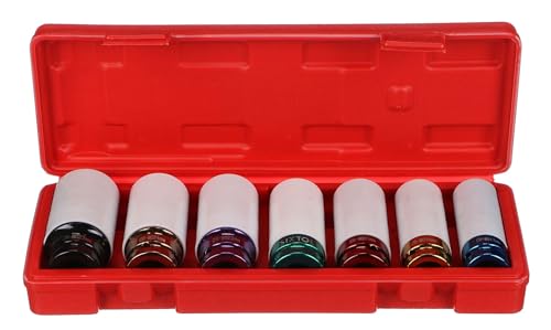 Juego de llaves de impacto 1/2 de acero CrMo MECHANIC IMPACT 4 con código de colores 3