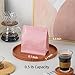 Roppolo 50 Pcs 0.5lb pink Sqaure Coffee Bean Bags with Valve, Easy Tear Open & Repeating Sealed Zipper, Heat-Seal Stand Up & Flat Bottom Coffee Bag, 8oz Capacity 7.6.1x6.5 Inch