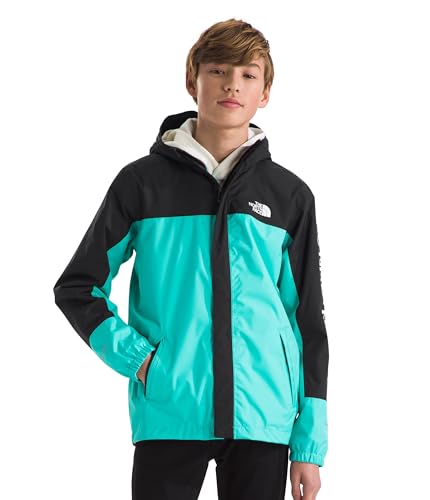 THE NORTH FACE Boys' Antora Waterproof Rain Jacket, Geyser Aqua, Large