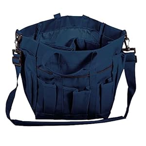 Deluxe Grooming Tote | Color Navy | Stable Essential for Every Horse Lover | Organize Grooming Essentials Efficiently | Durable 600D Polyester
