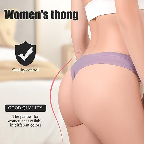 Levao-Tanga-sin-Costuras-para-Mujer-Tangas-Transpirables-Ropa-Interior-No-Show-String-Cintura-Baja-T-Back-Tanga-Bragas-Invisible-Hipster-610-Pack