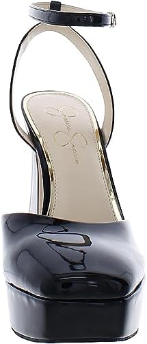 Jessica Simpson Women's Deirae Platform Ankle Strap Pump, Black, 8.5 | Image 2