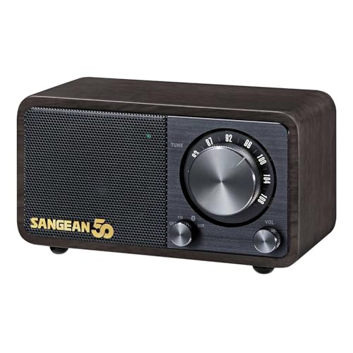 【国内正規品】Sangean WR-301 50th Anniversary ワイドFM対応 FMラジオ・Bluetoothスピーカー、ウッドキャビネット、手のひらサイズのコンパクトスピーカー