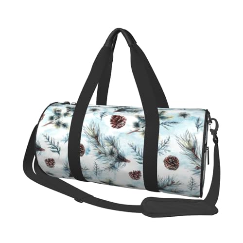 Pine Cone Pattern Travel Duffel Bag Large Weekender Overnight Bag Fashion Sports Gym Bags