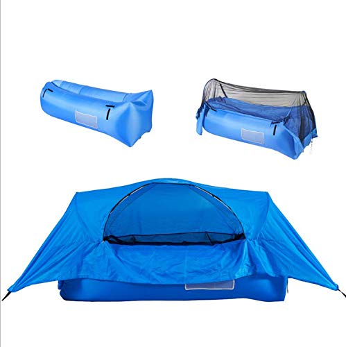 Surenhap - Tienda de campaña hinchable con cama 3 en 1, portátil, sofá hinchable con mosquitera, techo impermeable