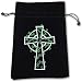 SomethingDifferent Celtic Cross Luxury Velvet Drawstring Tarot/Oracle Card Bag
