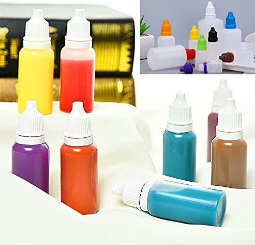 Burry Life Science U 12Pcs 15Ml White Plastic Empty Squeezable Dropper Bottles Portable Eye Liquid Dropper Small Plastic Refillable Containers With Screw Cap And Plug (White, 15Ml) #TOP4