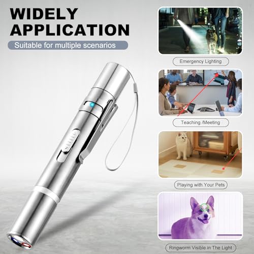 image for JANHER Laser Pointer, Bird Toys for Indoor Birds, Bird Laser Toy, Red 