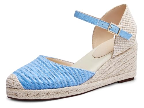 Image of Coutgo Women's Platform Wedge Espadrilles Sandals