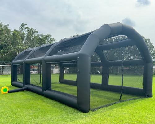 Inflatable Batting Cage Setup