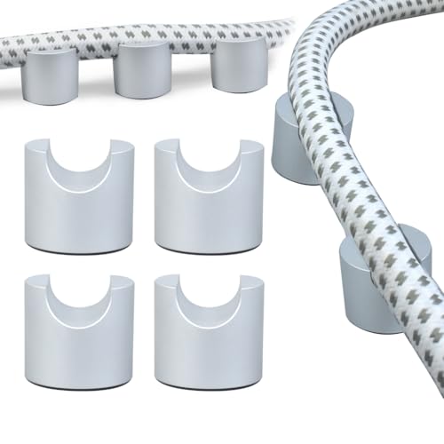 Soporte de alambre HiFi XAGMODSHN de aluminio con almohadilla de pie para cables de altavoces 2
