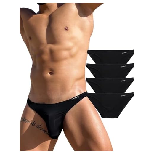 Avidlove Masculino Cuecas Masculinas com 4 Pacotes, Cuecas Clássicas de Cintura Baixa e Elásticas, Biquíni Extragrande
