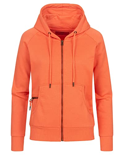 Happy Clothing Damen Sweatjacke mit Kapuze Zip Hoodie Kapuzenjacke Basic...