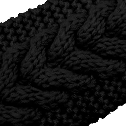 4 Pieces Chunky Knit Headbands Braided Winter Headbands Ear Warmers Crochet Head Wraps For Women Girls (Color Set 12) #TOP2