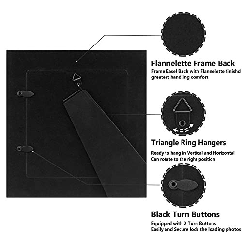 Lavie Home 5X5 Picture Frames (3 Pack, Silver) Square Photo Frame Set With High Definition Glass For Wall Mount & Table Top Display #TOP1