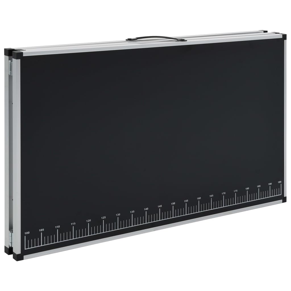 Mesa plegable (300 x 60 x 78 cm), color negro