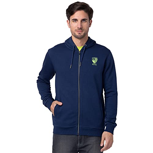 Image of Being Human Men's Solid Cotton Blend Long Sleeve Soft Hoody