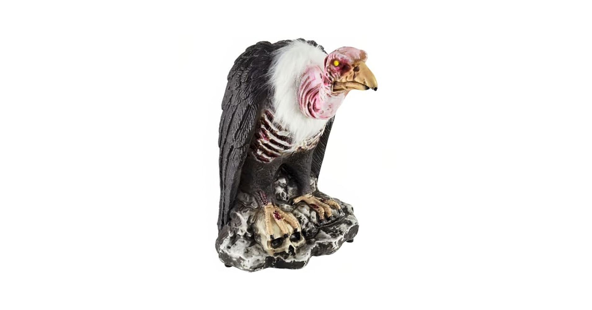 Terrifying Multicolor Animatronic Light-Up Zombie Vulture