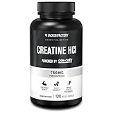 Jacked Factory Creatine HCl Capsules - CON CRET Creatine Pills 750mg - Lean Muscle Growth & Recovery, Boost Strength & Endurance, No Bloating or Cramps - 120 Capsules