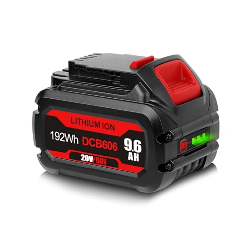 Image of 【Upgraded】 20V /60V MAX 9600mAh Replacement Battery for Dewalt 60V Battery Flex Volt MAX DCB606 DCB612 DCB606-2 DCB609-2 DCB204 DCB206 Cordless Power Tools Lithium-ion Batteries