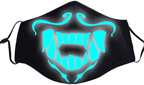 Unisex Magic Pattern Cosplay Luminous Cotton Mouth Muffle
