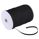 Elastisches Stretchband für Kleidung und Nähen, Schwarzes Polyester
