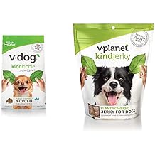 V-Dog Kind Kibble, 4.5lb, and V-Planet Vegan Jerky Treats, 6oz