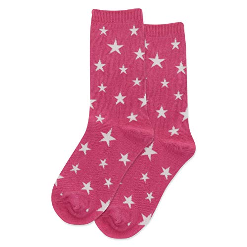 HotSox Glow In The Dark Stars Kids Socks, Magenta, 1 ...