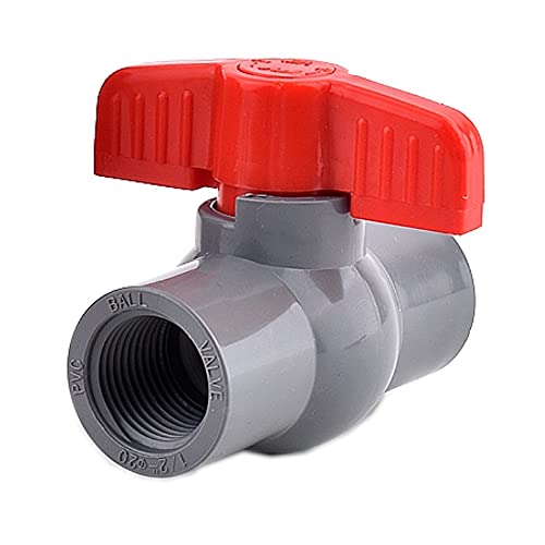 Hatoolha®, Valvola A Sfera In Pvc, Valvola A Sfera Compatta, Con Filettatura Femmina, Per Irrigazione Da Giardino (Φ40 Mm)