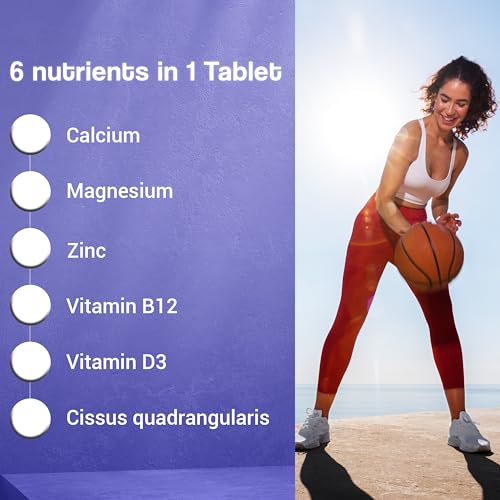 HEALTH VEDA ORGANICS PRIVATE LIMITED HEALTH VEDA ORGANICS Calcium, Magnesium, Zinc with Vitamin D3 & B12, 1000mg ISupport Strong Bones, Joints & Muscles|For Unisex (Pack of 2), 2 count, 120 capsules