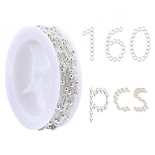 SUNNYCLUE 39 Piedi Catene a Sfera Color Argento