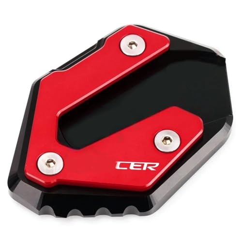 Extension de béquille latérale moto haut de gamme en aluminium CNC pour Tracer 9 GT Rosso
