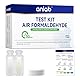 anlab Luftformaldehyd (HCHO) DIY-Test-Kit – verwendet für Luftqualitätstests, Detektor für Zuhause, Wohn, Geschäft, Hotel, Krankenhaus, Schule, Möbel, Auto
