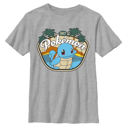 T-Shirt Pokémon garçon vêtement manches courtes Squirtle bleu enfant