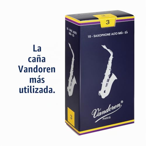 Miniatura 2 de Vandoren Sr213 - Caja De 10 Cañas Tradicional N.3 Para Saxofón Alto, Madera