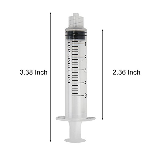 Shintop 10Pcs 5Ml Syringe With 18Ga 1.5 Inches Blunt Tip Needles For Experiments, Industrial Use #TOP4